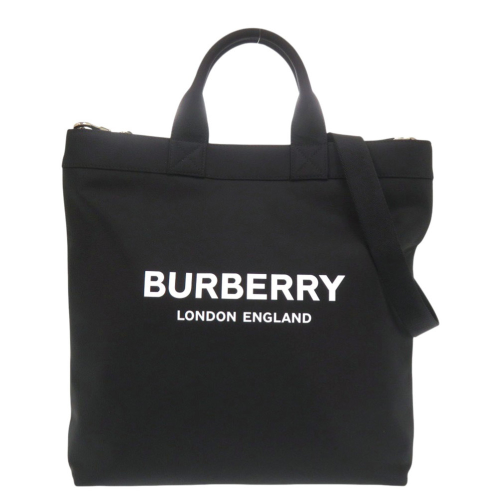 Burberry Logo Black Nylon 2-Way Tote Bag (Black) 0410BURBERRY